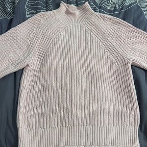 Jcrew 100% cotton baby pink sweater.
